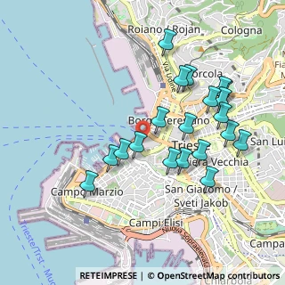 Mappa Piazza Unità d'Italia, 34121 Trieste TS, Italia (0.9385)