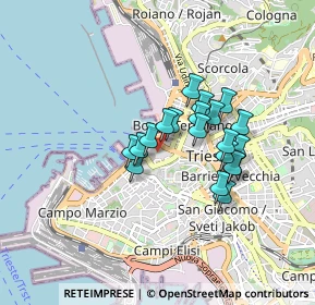 Mappa Tergesteo - Unita, 34121 Trieste TS, Italia (0.6415)