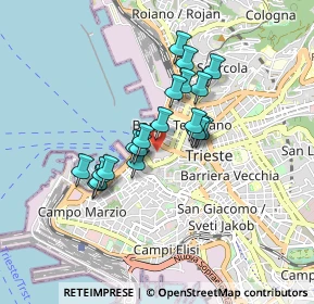 Mappa Capo di Piazza G. Bartoli, 34121 Trieste TS, Italia (0.6495)