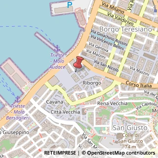 Mappa Via del Teatro, 1/B, 34100 Trieste, Trieste (Friuli-Venezia Giulia)