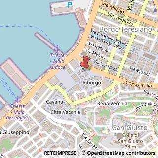 Mappa Piazza della Borsa, 15, 34121 Trieste, Trieste (Friuli-Venezia Giulia)