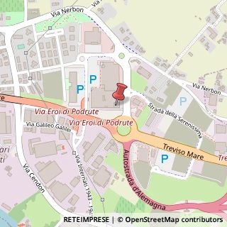 Mappa Via Eroi di Podrute, 13, 31057 Silea, Treviso (Veneto)