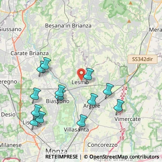 Mappa Via IV Novembre, 20855 Lesmo MB, Italia (4.53385)