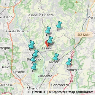 Mappa Via IV Novembre, 20855 Lesmo MB, Italia (3.02545)