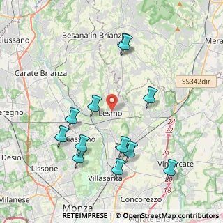 Mappa Via IV Novembre, 20855 Lesmo MB, Italia (4.25083)