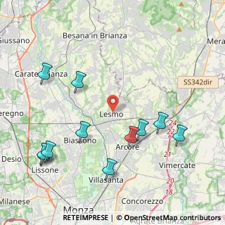 Mappa Via IV Novembre, 20855 Lesmo MB, Italia (4.81727)