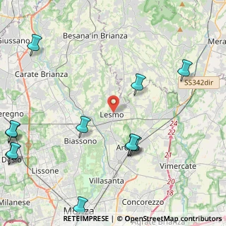 Mappa Via IV Novembre, 20855 Lesmo MB, Italia (5.95917)
