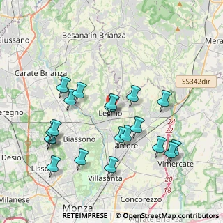 Mappa Via IV Novembre, 20855 Lesmo MB, Italia (4.049)