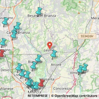 Mappa Via IV Novembre, 20855 Lesmo MB, Italia (6.7305)