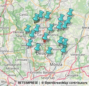 Mappa Colombo Stampa, 20831 Seregno MB, Italia (6.4945)