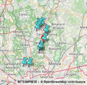 Mappa Colombo Stampa, 20831 Seregno MB, Italia (4.90667)
