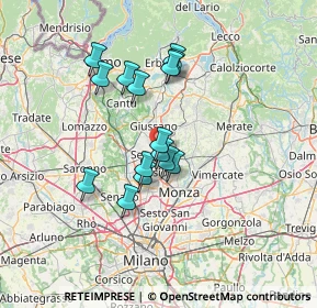 Mappa Colombo Stampa, 20831 Seregno MB, Italia (11.09733)