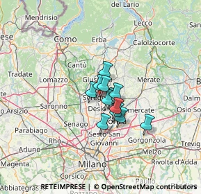 Mappa Colombo Stampa, 20831 Seregno MB, Italia (6.74417)