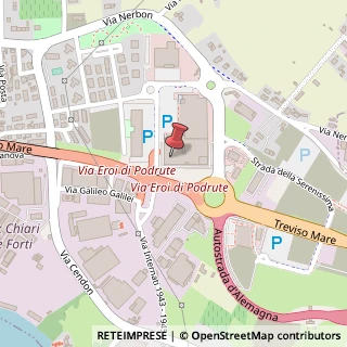 Mappa Via Eroi di Podrute, 3/5, 31057 Silea, Treviso (Veneto)
