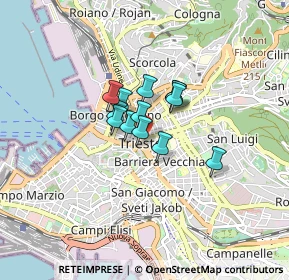 Mappa Via S. Lazzaro, 34125 Trieste TS, Italia (0.44923)