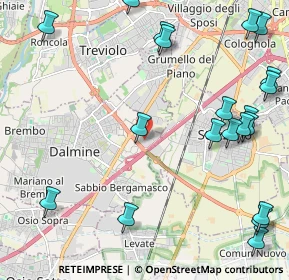 Mappa Via Friuli, 24044 Dalmine BG, Italia (2.9165)