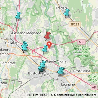 Mappa Via Como, 21058 Solbiate Olona VA, Italia (4.43583)