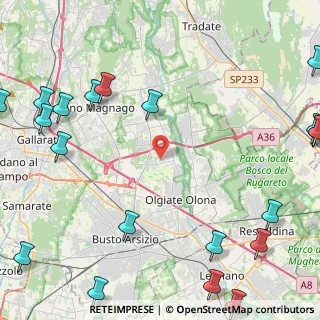 Mappa Via Como, 21058 Solbiate Olona VA, Italia (6.9855)