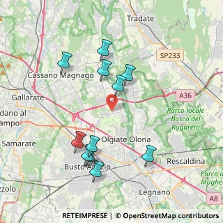Mappa Via Como, 21058 Solbiate Olona VA, Italia (3.88455)