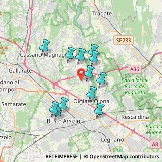 Mappa Via Como, 21058 Solbiate Olona VA, Italia (3.06667)