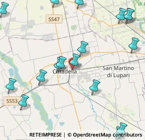 Mappa Via S. Giovanni, 35013 Cittadella PD, Italia (6.199)