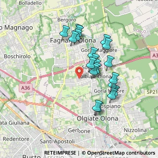 Mappa Via Genova, 21058 Solbiate Olona VA, Italia (1.636)