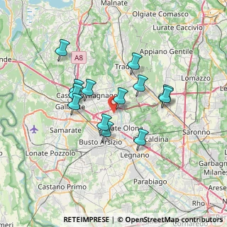 Mappa Via Genova, 21058 Solbiate Olona VA, Italia (5.88769)