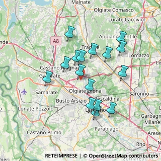 Mappa Via Genova, 21058 Solbiate Olona VA, Italia (6.58)