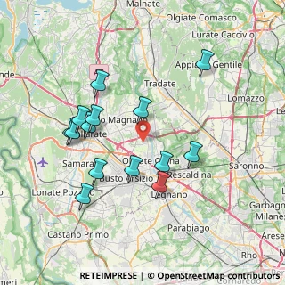 Mappa Via Genova, 21058 Solbiate Olona VA, Italia (7.285)