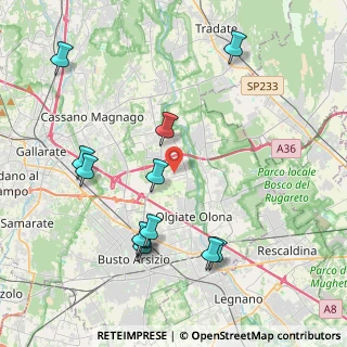 Mappa Via Genova, 21058 Solbiate Olona VA, Italia (4.46417)