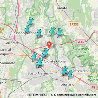 Mappa Via Genova, 21058 Solbiate Olona VA, Italia (3.76071)