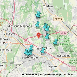 Mappa Via Genova, 21058 Solbiate Olona VA, Italia (3.545)
