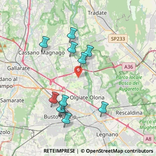 Mappa Via Genova, 21058 Solbiate Olona VA, Italia (3.90182)
