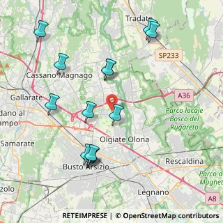 Mappa Via Genova, 21058 Solbiate Olona VA, Italia (4.34231)