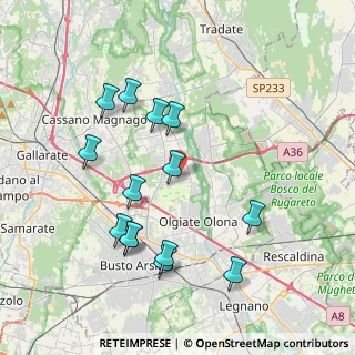 Mappa Via Genova, 21058 Solbiate Olona VA, Italia (3.93071)