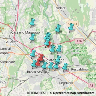 Mappa Via Genova, 21058 Solbiate Olona VA, Italia (3.2205)