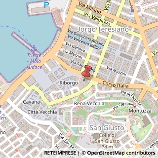 Mappa Galleria Protti Arrigo, 45, 34121 Trieste, Trieste (Friuli-Venezia Giulia)