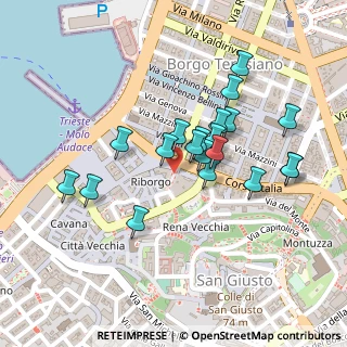 Mappa Galleria Protti Arrigo, 34121 Trieste TS, Italia (0.197)