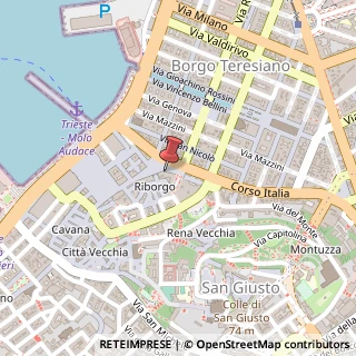 Mappa Piazza della Borsa, 8, 34121 Trieste, Trieste (Friuli-Venezia Giulia)