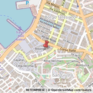 Mappa Via di Tor Bandena, 5, 34121 Trieste, Trieste (Friuli-Venezia Giulia)