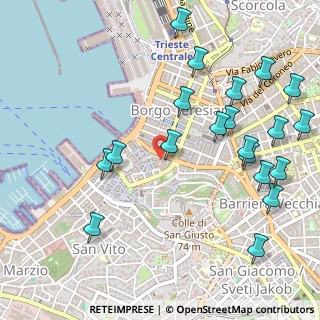 Mappa Via di Tor Bandena, 34121 Trieste TS, Italia (0.6195)