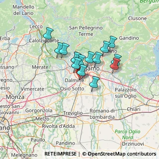 Mappa A4 Torino - Trieste, 24044 Bergamo BG, Italia (9.89267)