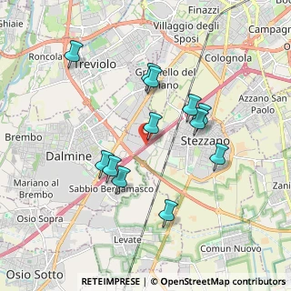 Mappa A4 Torino - Trieste, 24044 Bergamo BG, Italia (1.70167)