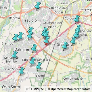 Mappa A4 Torino - Trieste, 24044 Bergamo BG, Italia (2.209)