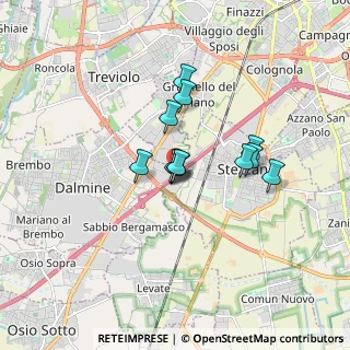 Mappa A4 Torino - Trieste, 24044 Bergamo BG, Italia (1.14417)
