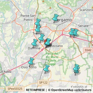 Mappa A4 Torino - Trieste, 24044 Bergamo BG, Italia (3.59643)