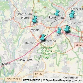 Mappa A4 Torino - Trieste, 24044 Bergamo BG, Italia (4.13923)