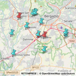 Mappa A4 Torino - Trieste, 24044 Bergamo BG, Italia (4.42308)