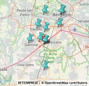 Mappa A4 Torino - Trieste, 24044 Bergamo BG, Italia (2.81417)