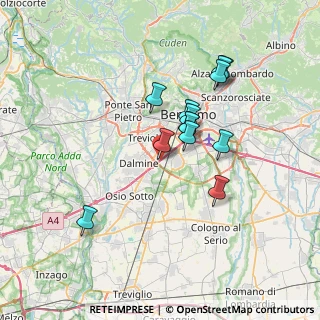 Mappa A4 Torino - Trieste, 24044 Bergamo BG, Italia (5.86231)